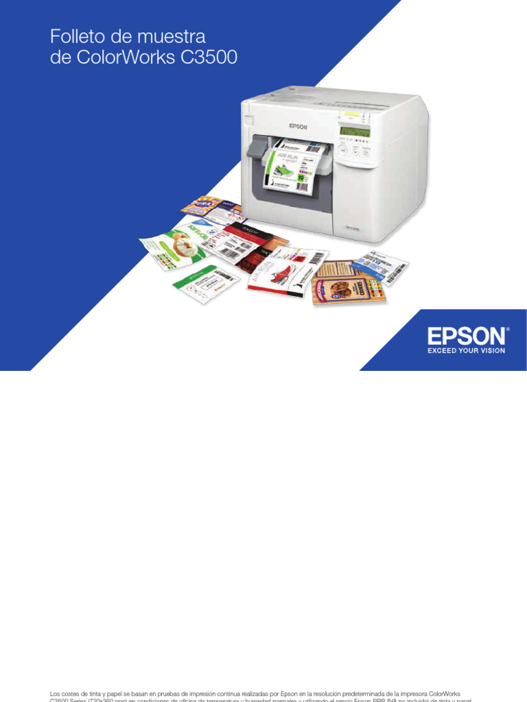 A4445 Brochure Lores Es Es Colorworks c3500 Sample Booklet | PDF ...