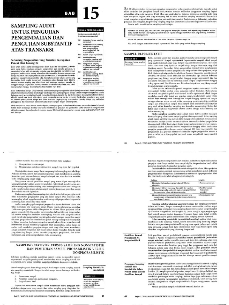 Bab 15 Audit 2 Arens - Compressed | PDF