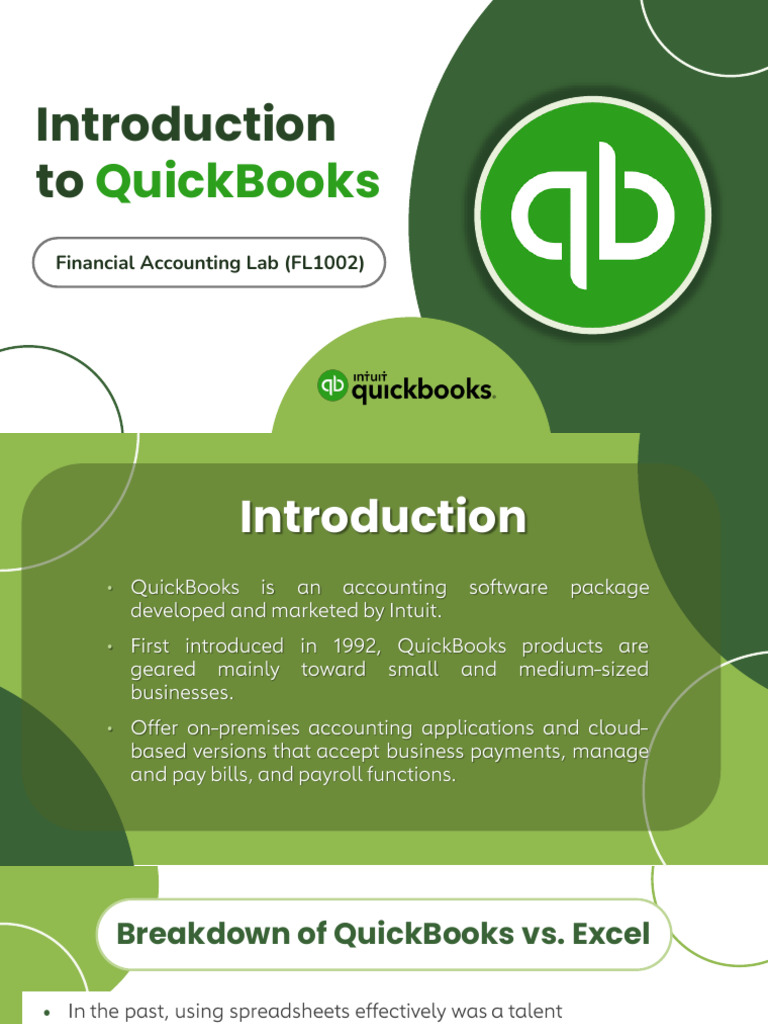 Quickbooks Basic Introduction (Theory) | PDF