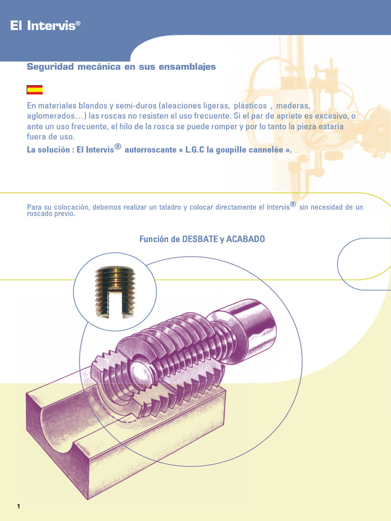 Insertos Autorroscantes - INTERVIS | PDF | Ingeniería mecánica | Sector ...