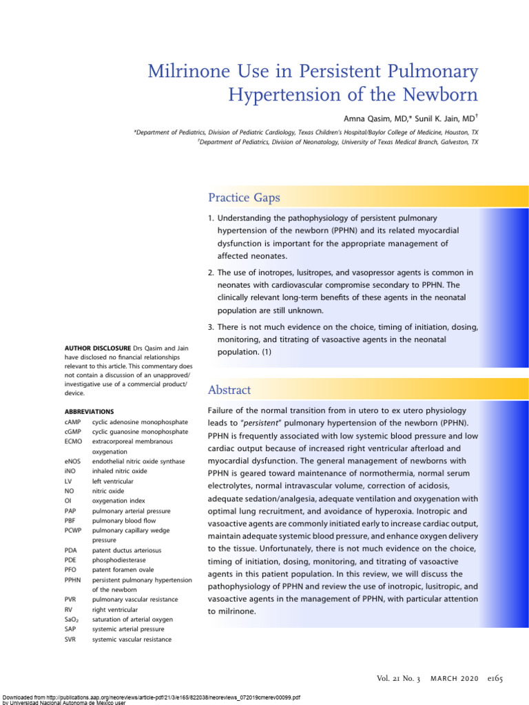 Neoreviews 072019cmerev00099 | PDF | Vasodilation | Circulatory System