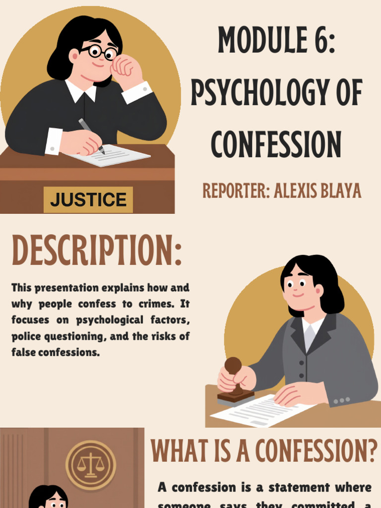 Psychology of Confession | PDF | Confession (Law) | Guilt (Emotion)