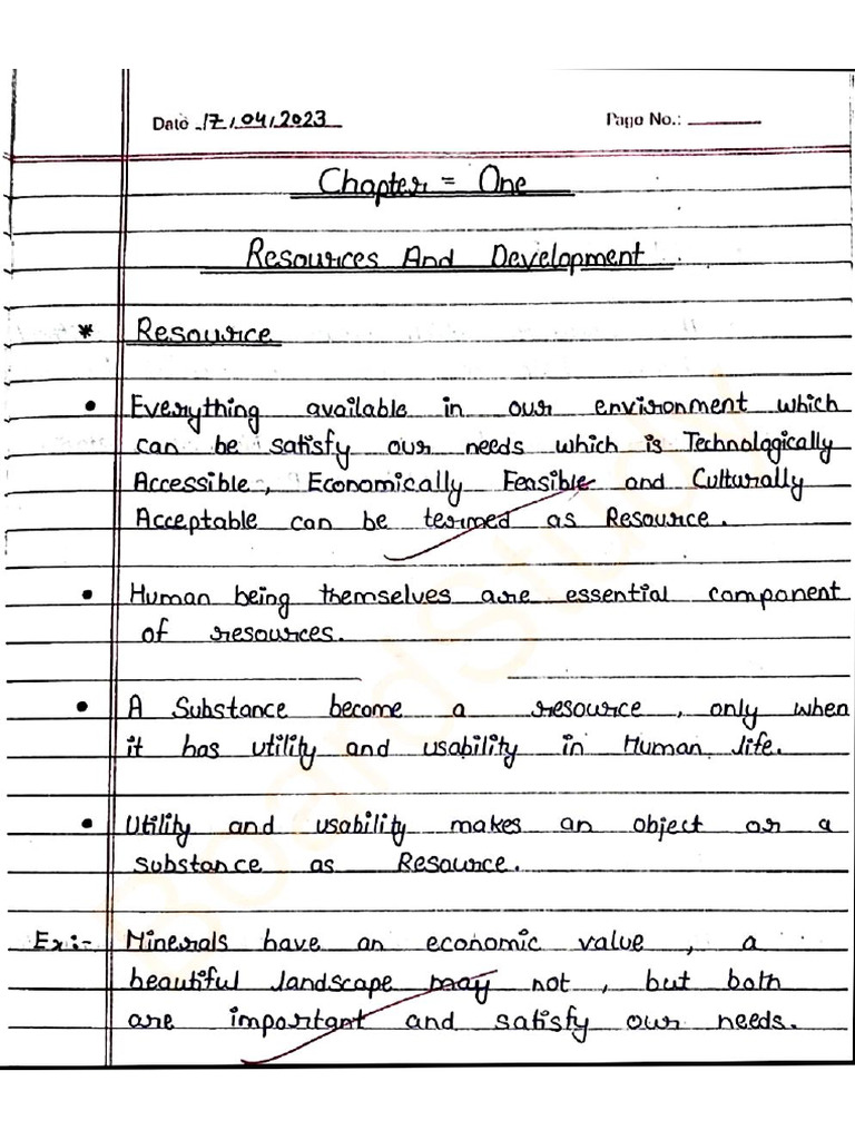 Chapter 1 Resources and Development .... Karangrg | PDF