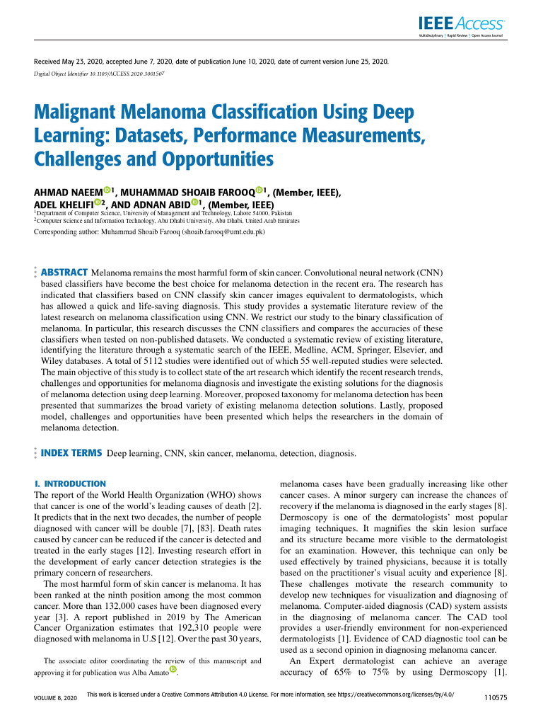 Malignant Melanoma Classification Using Deep Learning Datasets ...