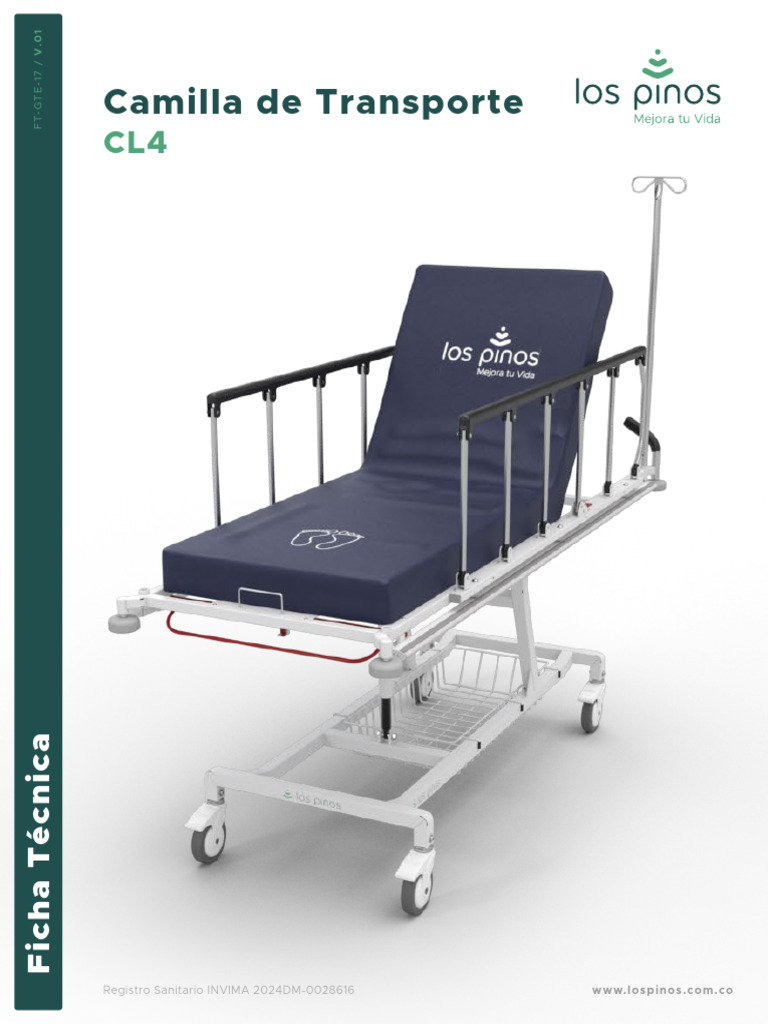 FT-GTE-17 - Ficha Técnica - Camilla - CL4 - V.01 | PDF