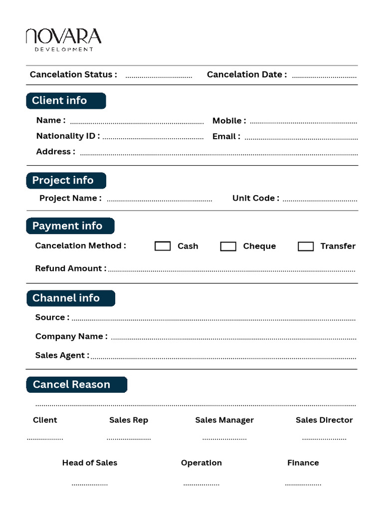 Cancelation Status | PDF