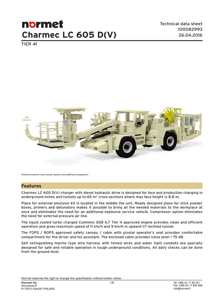 Charmec LC 605 DV Tier4f 100082993 | PDF | Mechanical Engineering ...