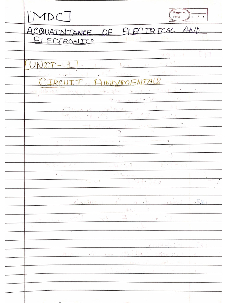 Acquaintance To Electrical and Electronics. | PDF