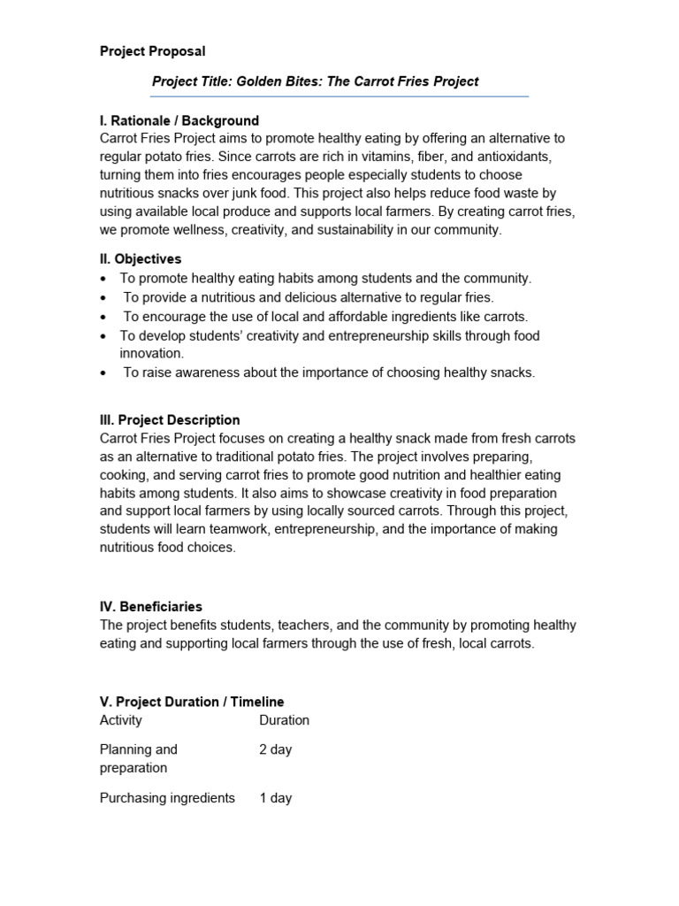 Jefferson Delos Reyes Business Project Proposal | PDF | Cooking ...
