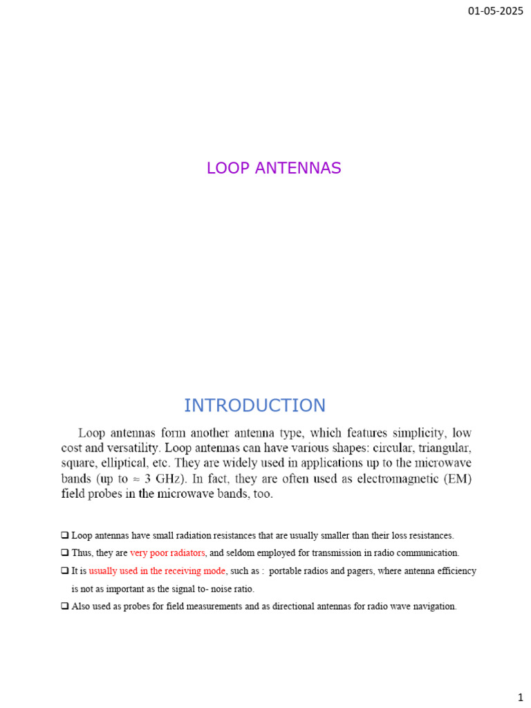 Loop Antenna | PDF