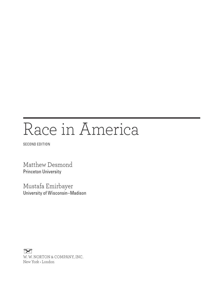 Race in America | PDF | Race (Human Categorization) | Prejudices