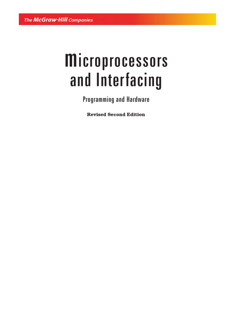Microprocessors and Interfacing (D. v. Hall) 2e @adi007 | PDF ...