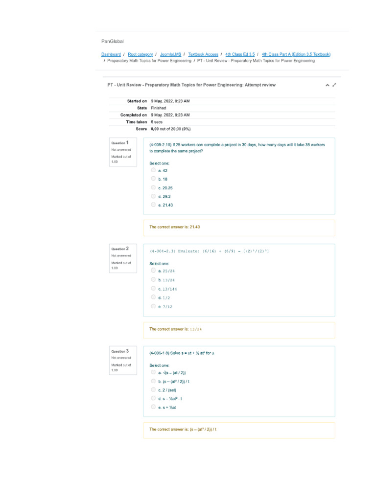 Math - Attempt 1 | PDF