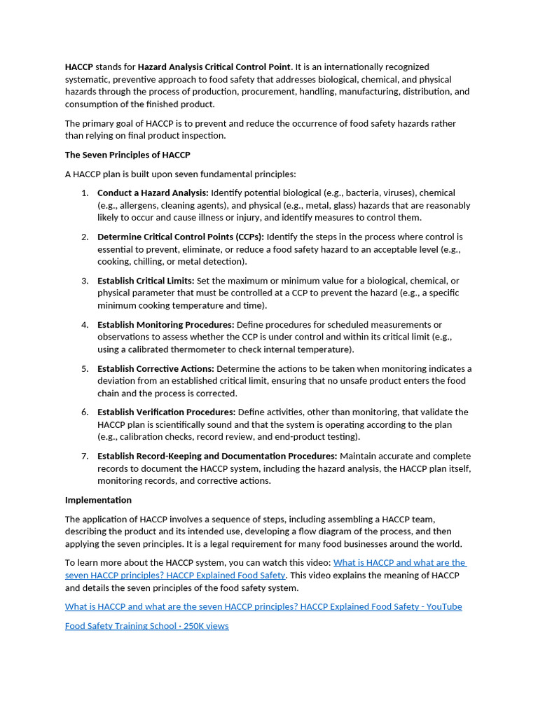 Haccp Sni Iso Ikm | PDF