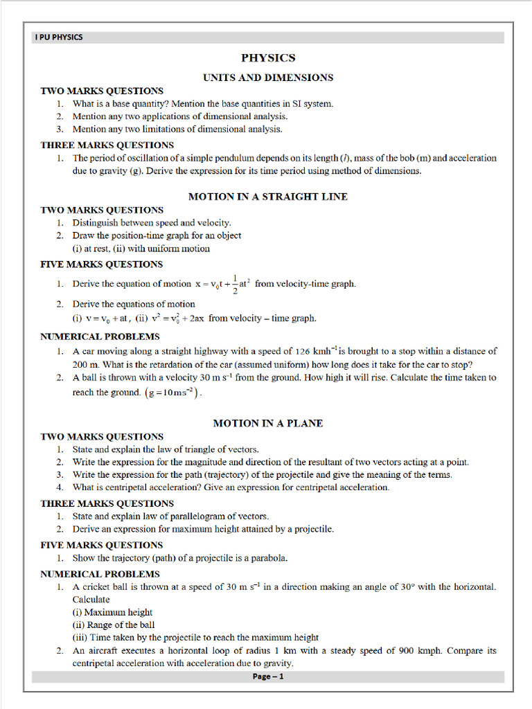 Phy Imp | PDF