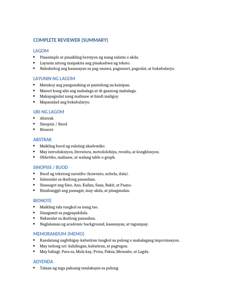 Complete Reviewer | PDF