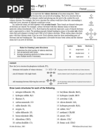 Lewis Dot Structure Practice Worksheet | PDF
