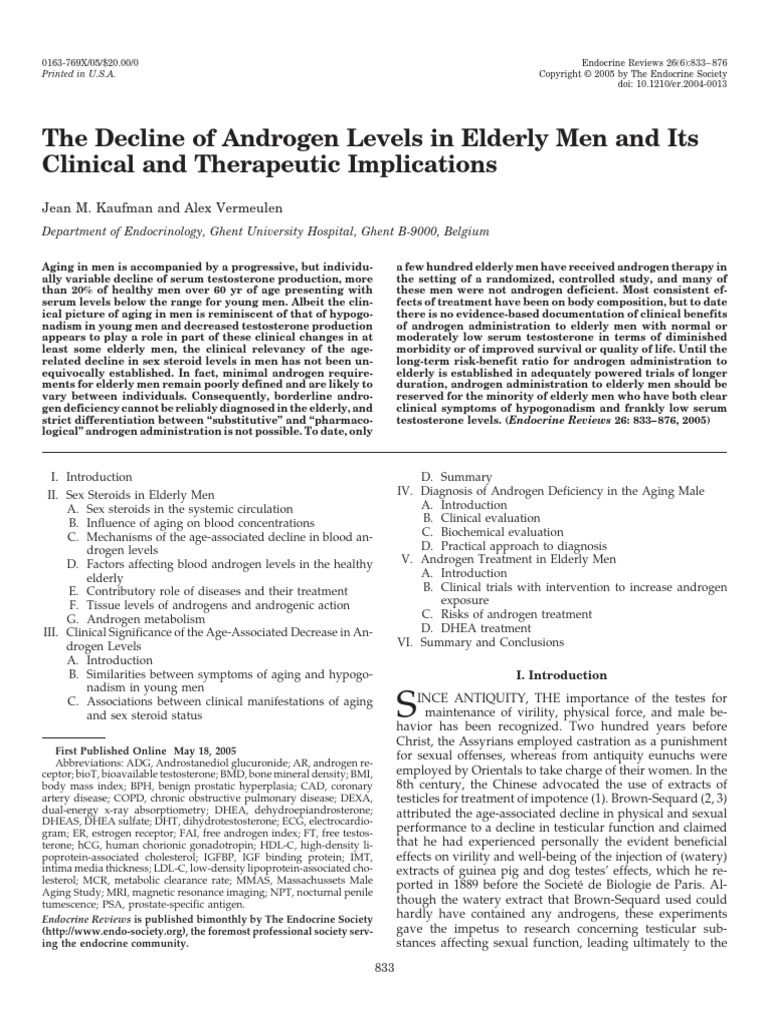 The Decline of Androgen Levels in Elderly Men and Its...Kaufman2005 ...