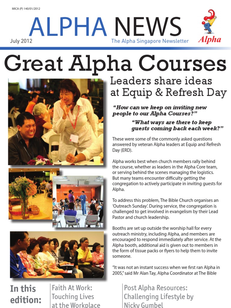 Engaging Guests in Alpha Courses | PDF | Prayer | Evangelism