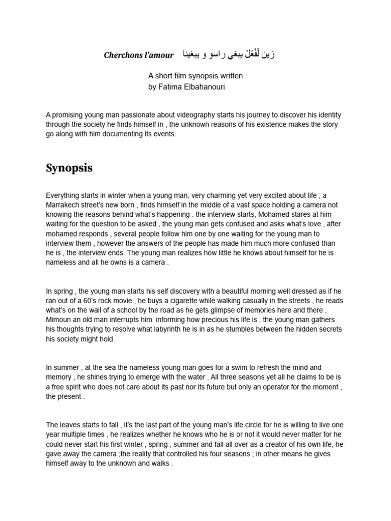 Copie de Film Synopsis Template | PDF