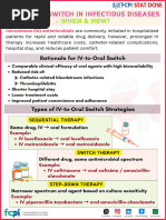 IVOST Antibiotic Switch Guidance | PDF | Infection | C Reactive Protein