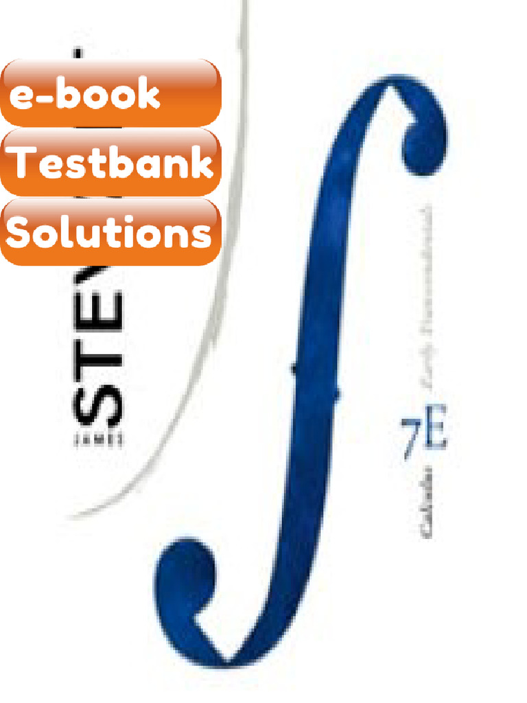 Testbank Calculus Early Transcendentals 7th Edition Ebook Solutions