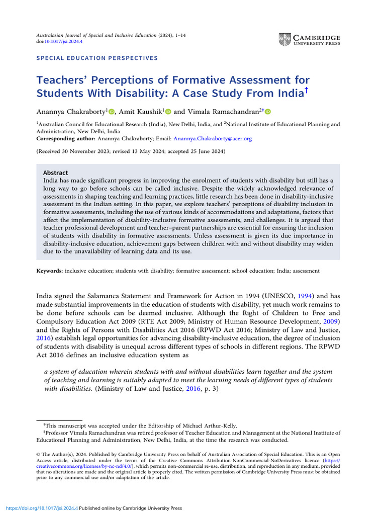 Teachers Perceptions of Formative Assessment For | PDF | Teachers ...