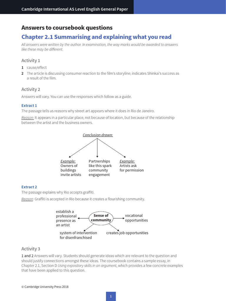 Chapter 2.1 Textbook Answers | PDF | Reason