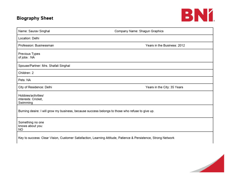 Biography_Sheet (1) | PDF