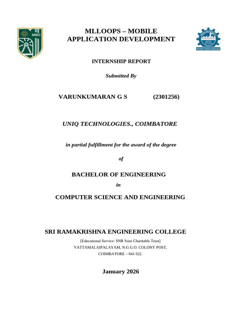 Internship Report Sample (2) 1 | PDF | Artificial Intelligence ...
