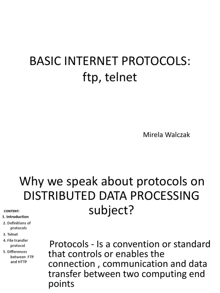 Telnet vs FTP: Key Differences Explained | PDF | File Transfer Protocol ...