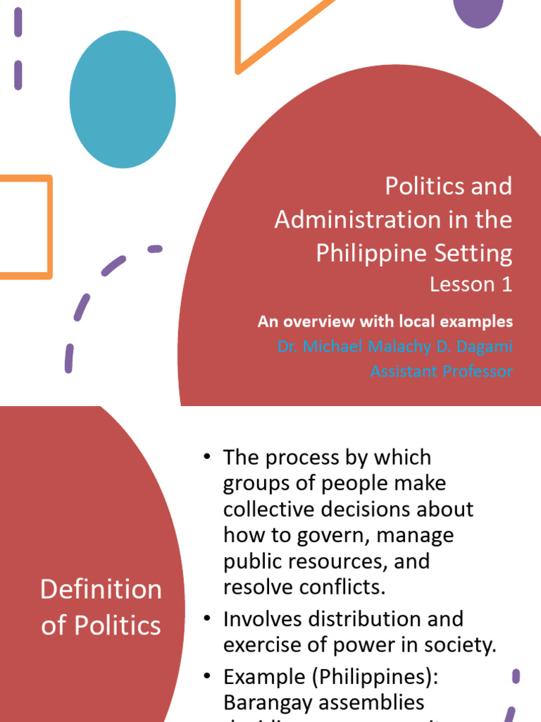 Politics and Administration Philippine Setting | PDF | Governance ...