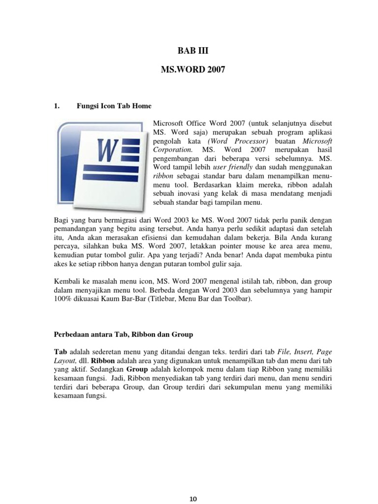 Microsoft Word 2007