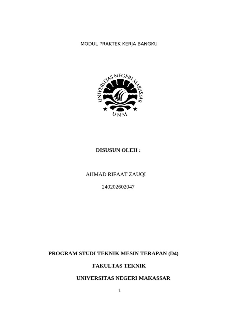 Modul Kerja Bangku Ahmad Rifaat Zauqi | PDF
