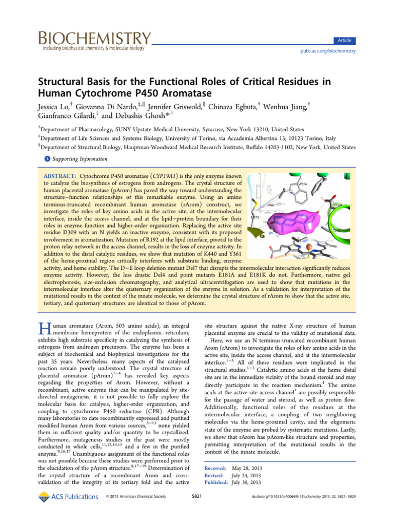 Jiang Et Al 2013 Structural Basis for the Functional Roles of Critical ...