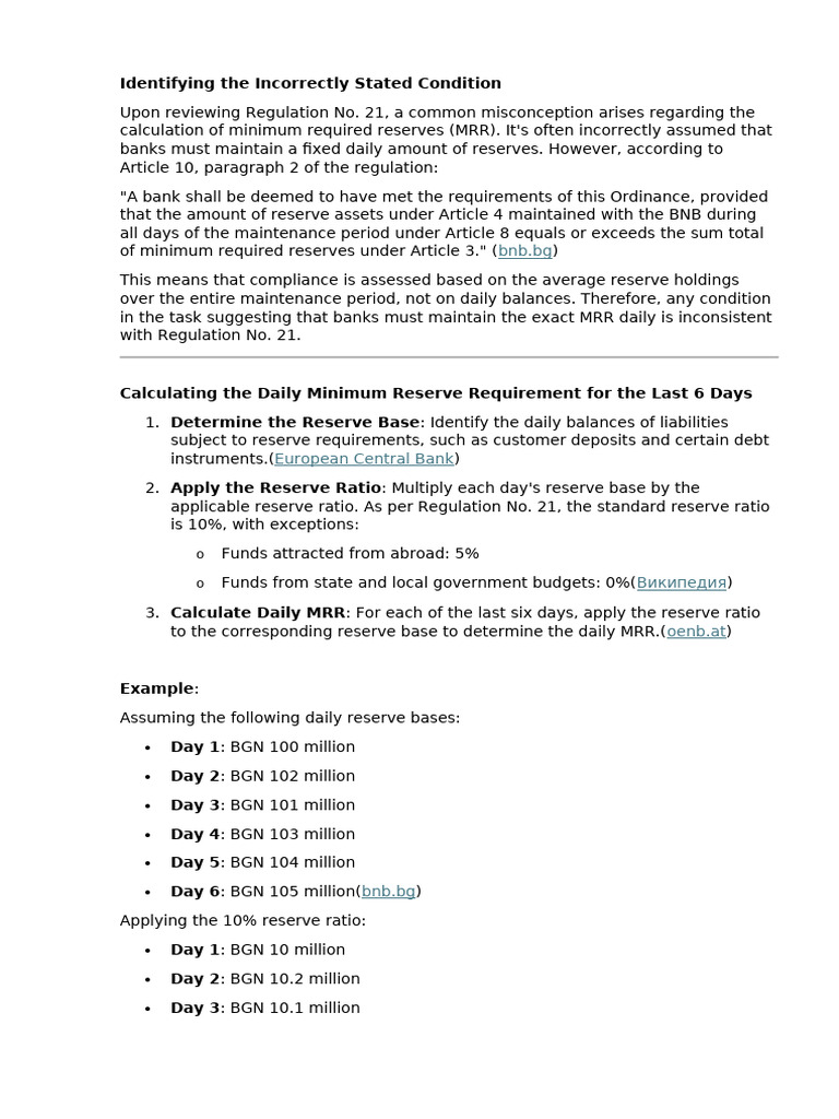 Identifying The Incorrectly Stated Condition | PDF | Reserve ...
