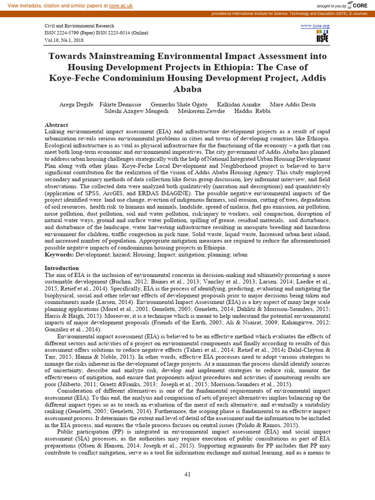 Towards_Mainstreaming_Environmental_Impa | PDF | Environmental Impact ...