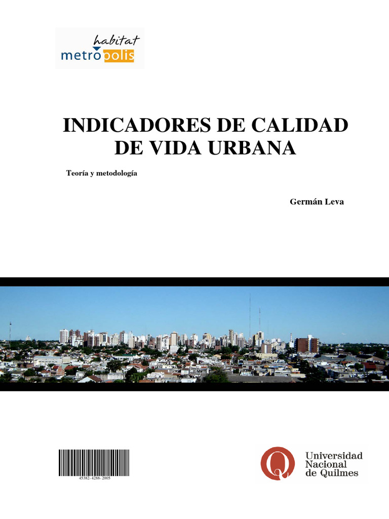 Indicadores de Calidad de Vida Urbana Te | PDF | Diseño | Bienestar