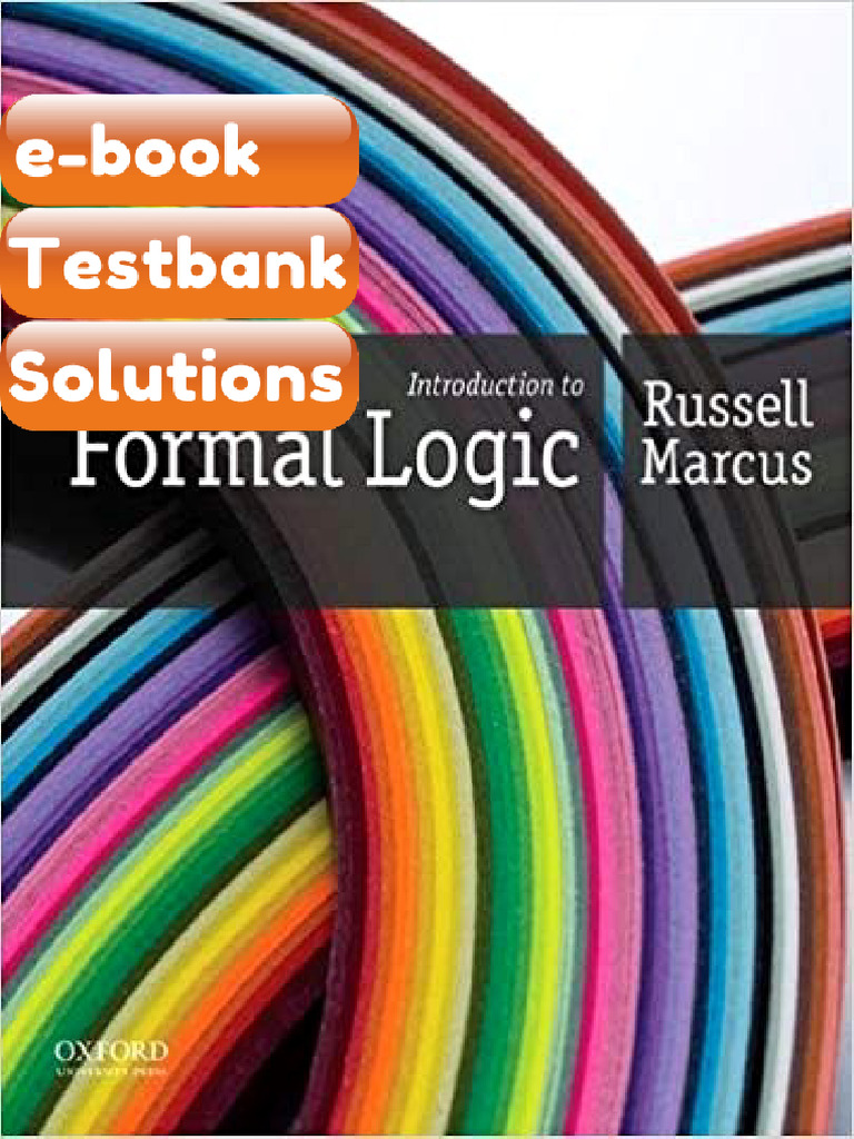 Testbank Introduction to Formal Logic by Russell Marcus Fast Download ...