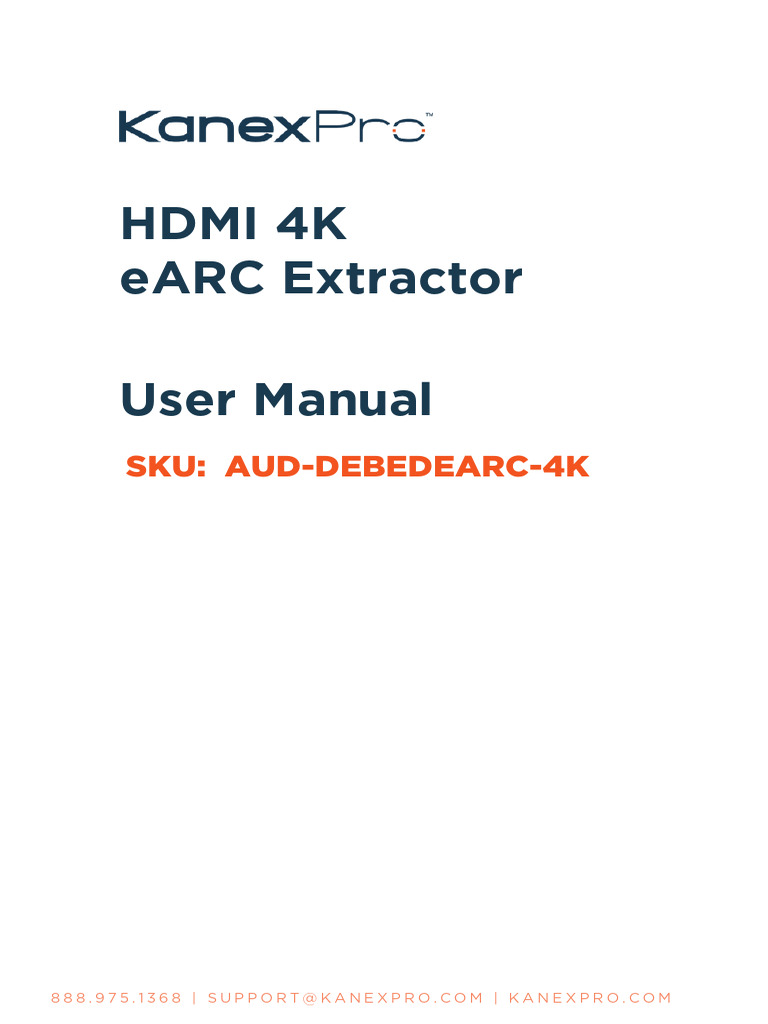 2526 AUD DEBEDEARC 4K Manual | PDF | Hdmi | Electronics