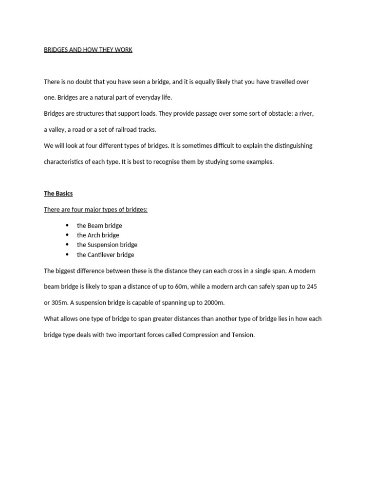 Bridge Theory Study Notes | PDF | Bridge | Beam (Structure)