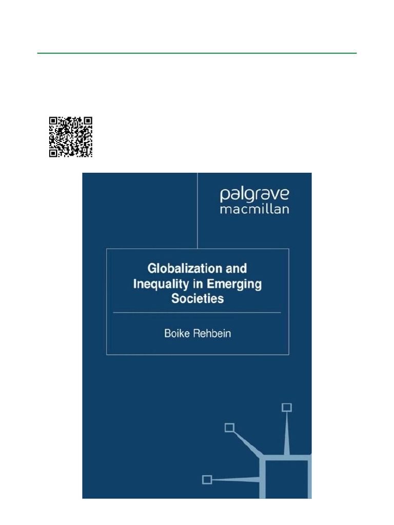 Globalization and Inequality in Emerging Societies ISBN 9780230299733 ...