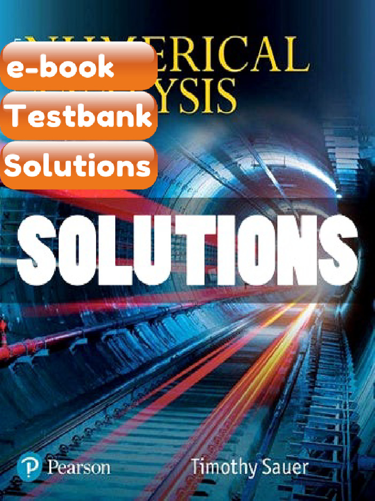 Testbank Numerical Analysis 3 Ed Sauer Fast Download | PDF | Computing ...