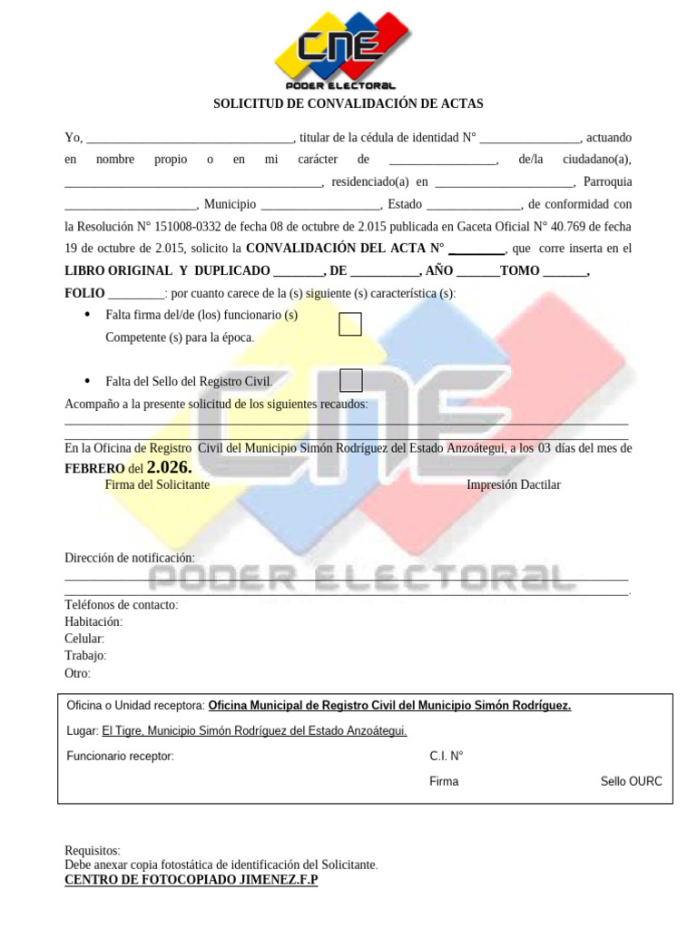 Convalidación | PDF