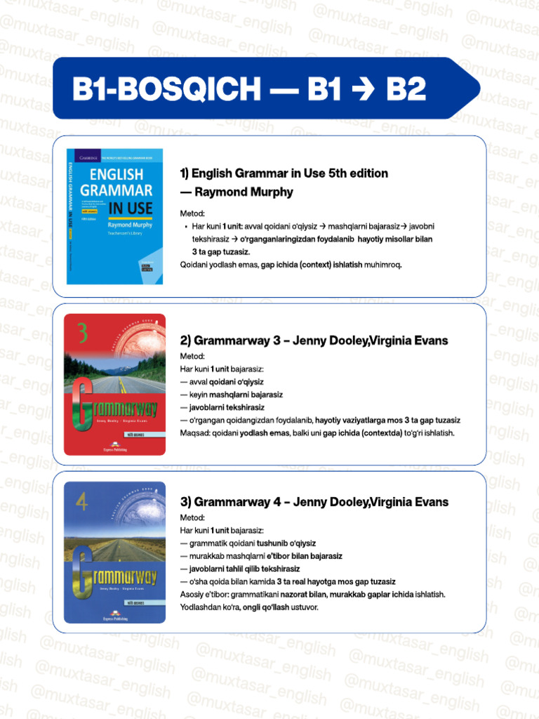 B1 To C1 Booklist | PDF