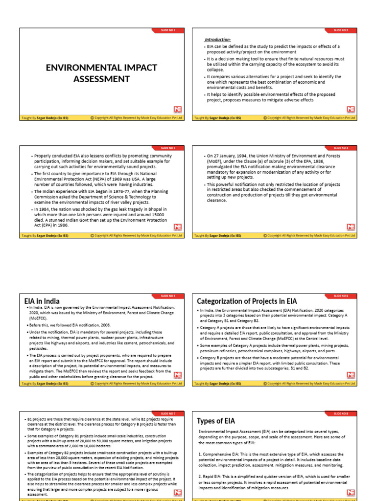 EIA and LCA | PDF | Life Cycle Assessment | Environmental Impact Assessment