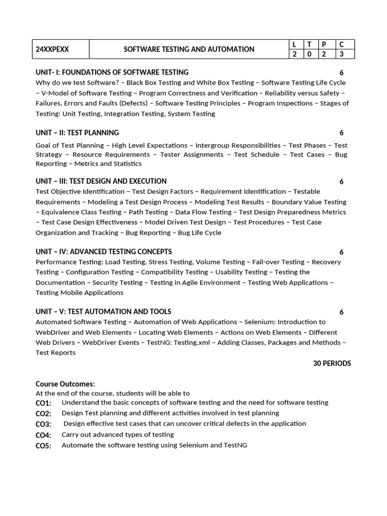 Software Testing and Automation | PDF | Software Testing | Technology ...
