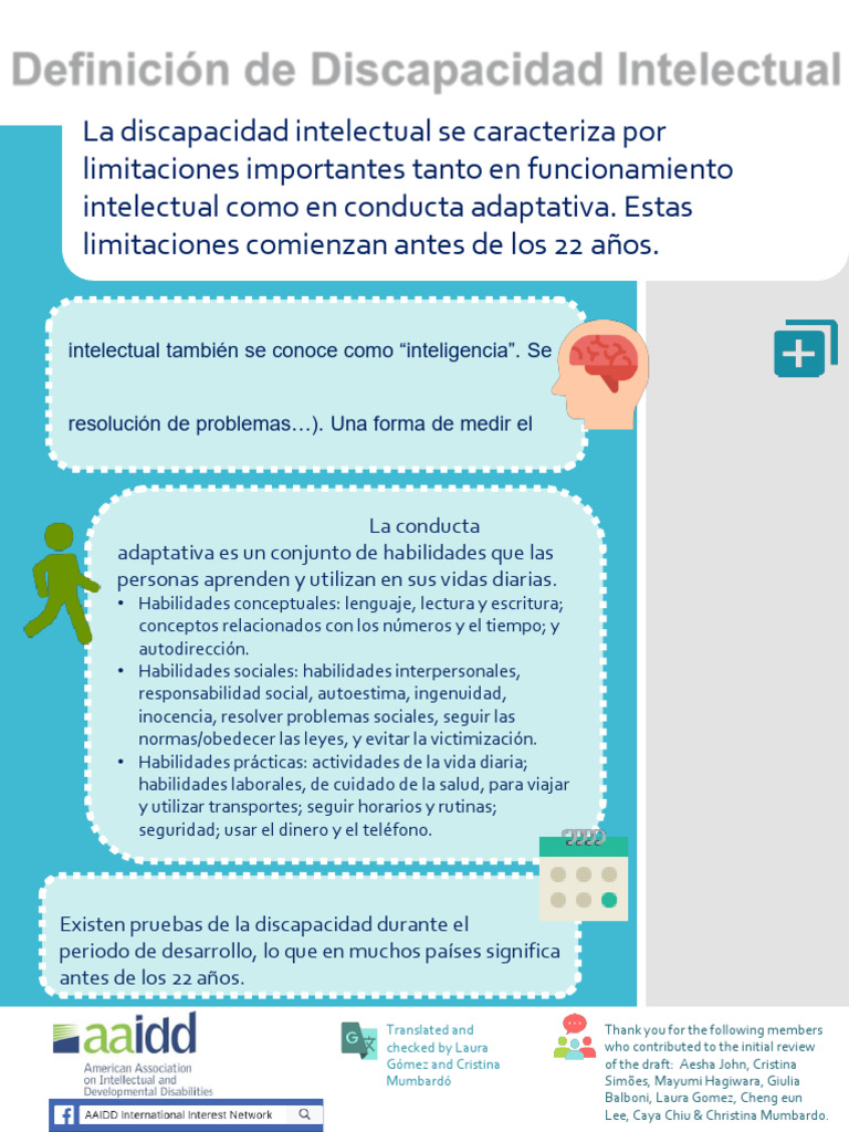 Discapacidad Intelectual Info | PDF | Discapacidad intelectual | Invalidez
