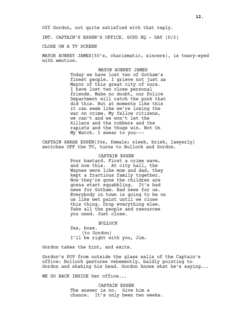 (English) Gotham - Bullock: Gordon | PDF