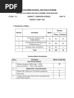 Class XII Computer Science Revision Plan | PDF | Sql | Computer Programming